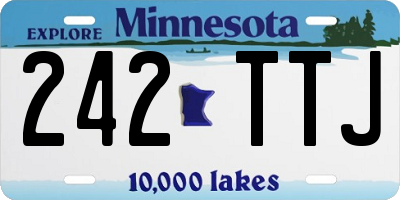 MN license plate 242TTJ