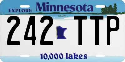 MN license plate 242TTP