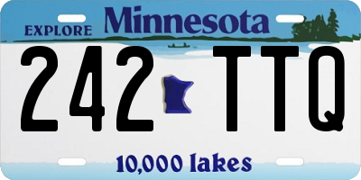 MN license plate 242TTQ