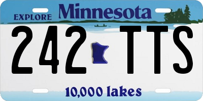 MN license plate 242TTS