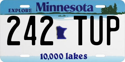 MN license plate 242TUP