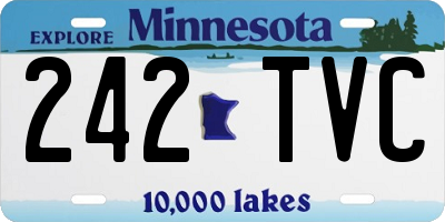 MN license plate 242TVC