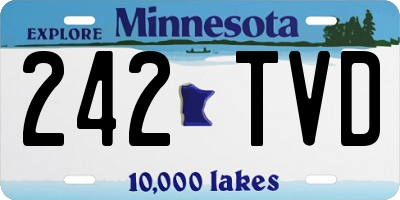 MN license plate 242TVD