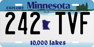 MN license plate 242TVF