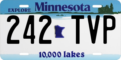 MN license plate 242TVP