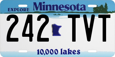MN license plate 242TVT
