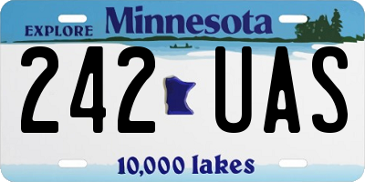 MN license plate 242UAS