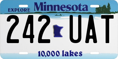 MN license plate 242UAT