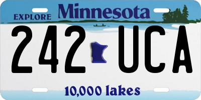 MN license plate 242UCA