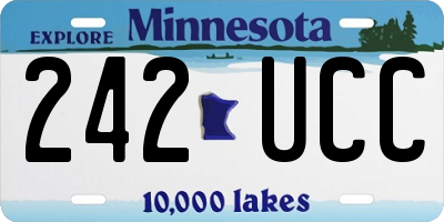 MN license plate 242UCC