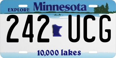 MN license plate 242UCG