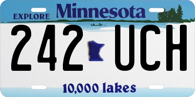 MN license plate 242UCH