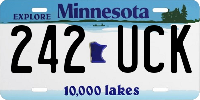 MN license plate 242UCK