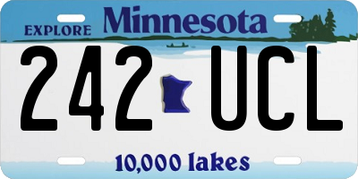 MN license plate 242UCL