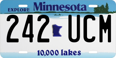 MN license plate 242UCM