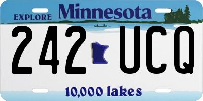 MN license plate 242UCQ