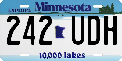 MN license plate 242UDH