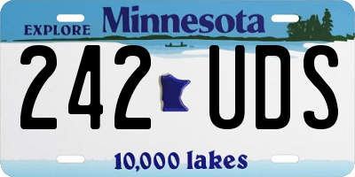 MN license plate 242UDS