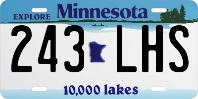 MN license plate 243LHS