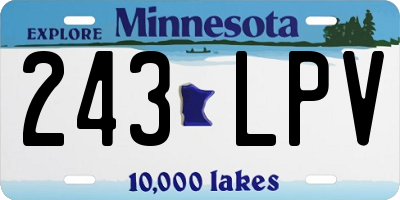 MN license plate 243LPV