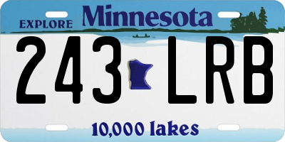 MN license plate 243LRB