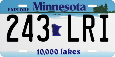 MN license plate 243LRI