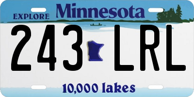 MN license plate 243LRL