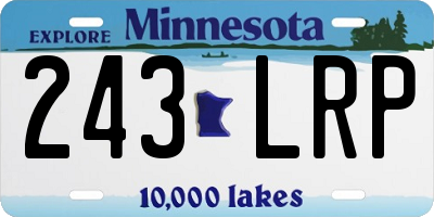 MN license plate 243LRP