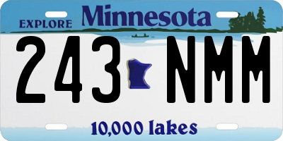 MN license plate 243NMM