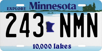 MN license plate 243NMN