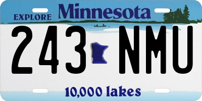 MN license plate 243NMU