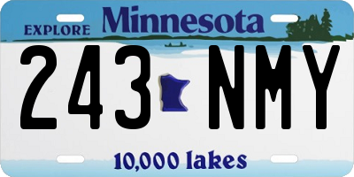 MN license plate 243NMY