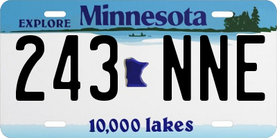 MN license plate 243NNE