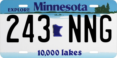 MN license plate 243NNG