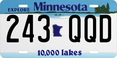 MN license plate 243QQD