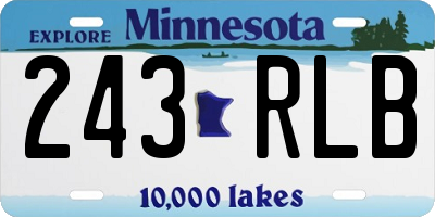MN license plate 243RLB