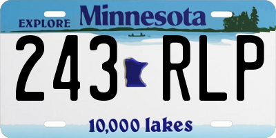 MN license plate 243RLP