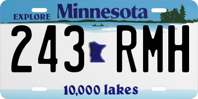 MN license plate 243RMH