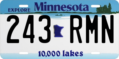 MN license plate 243RMN