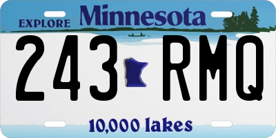 MN license plate 243RMQ