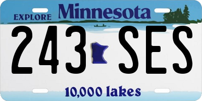 MN license plate 243SES
