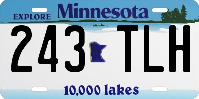 MN license plate 243TLH