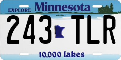 MN license plate 243TLR