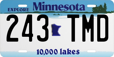 MN license plate 243TMD