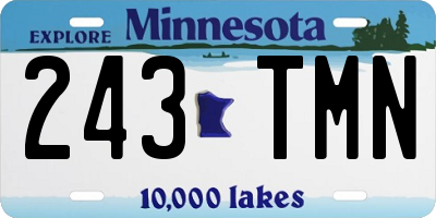 MN license plate 243TMN