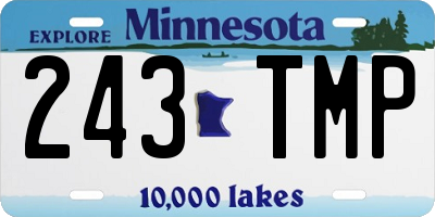 MN license plate 243TMP