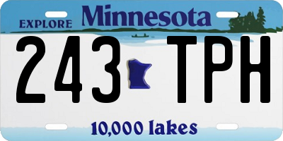MN license plate 243TPH