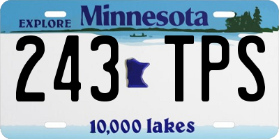 MN license plate 243TPS
