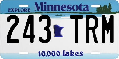 MN license plate 243TRM
