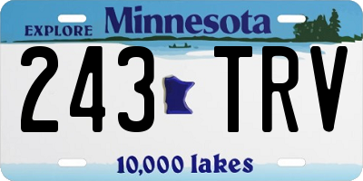 MN license plate 243TRV